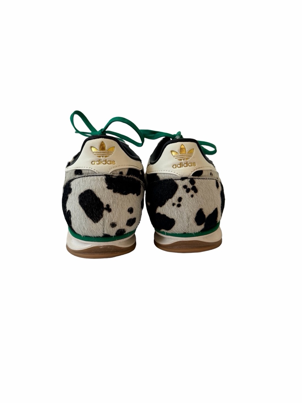 adidas Women's Cow-Print Samba Sneakers in Black, White & Green NEVER WORN - Picture 8 of 10